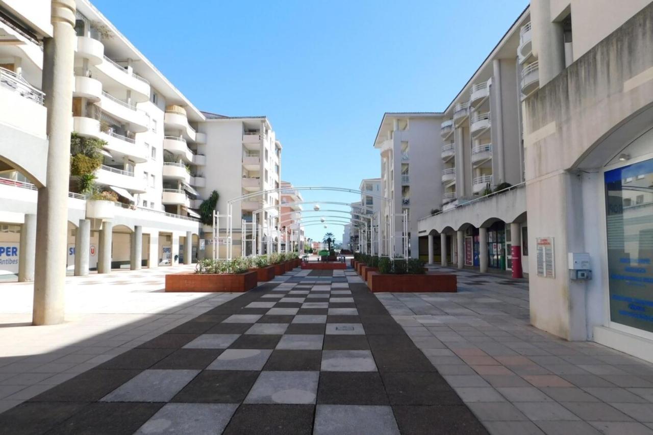 "T2 "Antibes Les Pins 3" Air Conditionned Sea View With Parking And Pool" Apartment Bagian luar foto